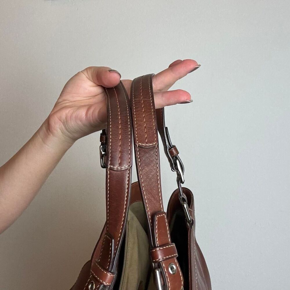 Coach Hampton Vintage Y2K Brown Leather Satchel Bag - Gem